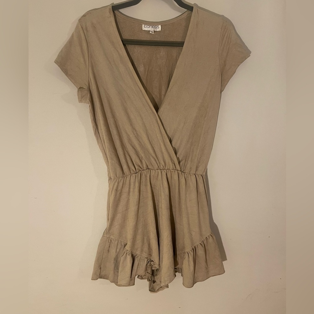 Lioness Tan Romper